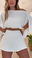 Conjunto Três Peças Capa - Branco - frente