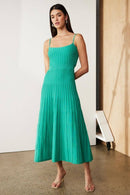 Vestido Midi Ivy - Verde - frente