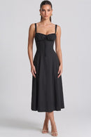 Vestido Bustier Mavie - Preto - frente