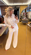 Conjunto Leona em Linho - Off White - frente