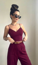 Conjunto Monocromático Calça Alfaiataria e Cropped - Uva - frente