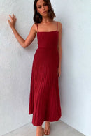 Vestido Midi Ivy - Vermelho - frente