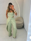 Conjunto no Linho Tassiana - Verde - frente