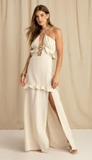 Vestido Barbara Natural - Natural - frente