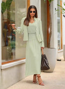 Conjunto Juliana Alfaiataria - Verde - frente