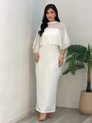 Vestido Longo Tomara Que Caia Capa Margot - Branco - frente