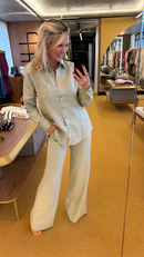 Conjunto Leona em Linho - Verde Claro - frente