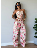 Conjunto Flores Katharina - Off White - frente