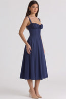 Vestido Bustier Mavie - Azul Marinho - frente