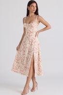 Vestido Bustier Mavie - Branco Floral - frente