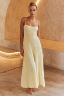 Vestido Midi Ivy - Amarelo - frente