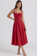 Vestido Bustier Mavie - Vermelho - frente