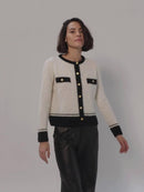 Casaqueto em Mescla de Mohair - Off White - lateral
