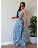 Conjunto Flores Katharina - Azul Claro - lateral