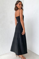 Vestido Midi Ivy - Preto - costas