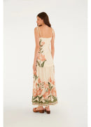Vestido Flor Bordada Sonho de Tulipas - Off White - costas