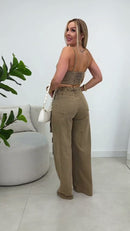 Conjunto Kiara - Caqui - costas