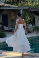 Vestido Longo Vanessa - Branco - costas