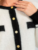 Casaqueto em Mescla de Mohair - Off White - detalhe