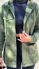 Parka Verde Militar - Verde Militar - detalhe