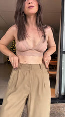 Calça Cargo Pantacourt Caramelo - Caramelo - detalhe