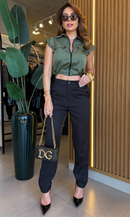 Conjunto Leonora - Verde Militar - frente