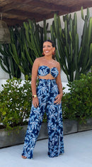 Conjunto calça macacão flor de brisa