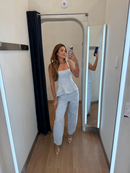 Conjunto Jeans Cintura Alta Texturizada