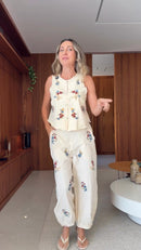 Conjunto Colete e Calça Bloomers