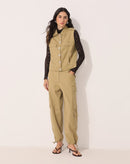 Conjunto Pool Jeans cargo jogger em sarja - Riachuelo