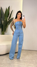 Macacão Jeans Tomara que caia - Lorena