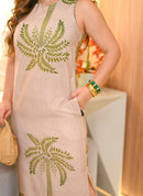 Vestido Midi estampado Celine