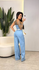 Macacão Jeans Tomara que caia - Lorena
