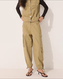 Conjunto Pool Jeans cargo jogger em sarja - Riachuelo