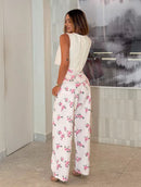 Conjunto Ballon Rose Flowers