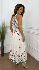 Vestido Linho Bordado Angelica