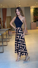 Conjunto Saia Envelope Geométrica & Body Jessica