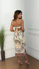 Vestido Canelado Estampado New