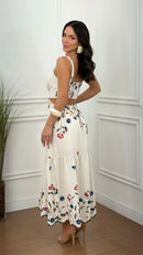 Vestido Linho Bordado Roberta