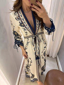 VESTIDO LONGO LENÇO RIVIERA FARM