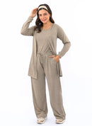 Conjunto 3 Peças de Lanzinha Calça Pantalona
