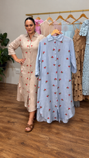 Chemise Cereja em Linho Italiano
