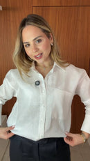 Camisa 100% Linho Maraisa
