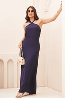 Vestido Longo com Fenda Hanna