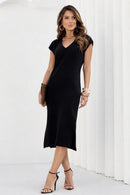 Vestido Midi Texturizado Aurora