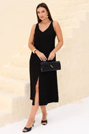 Vestido Midi de Alfaiataria Viscose Alicia