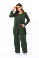 Conjunto 3 Peças de Lanzinha Calça Pantalona