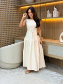 Vestido Linho Marrant | Acompanha Faixa