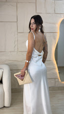 Vestido Cetim Alça