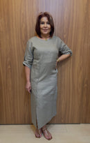 Vestido 100% Linho Botões Tania